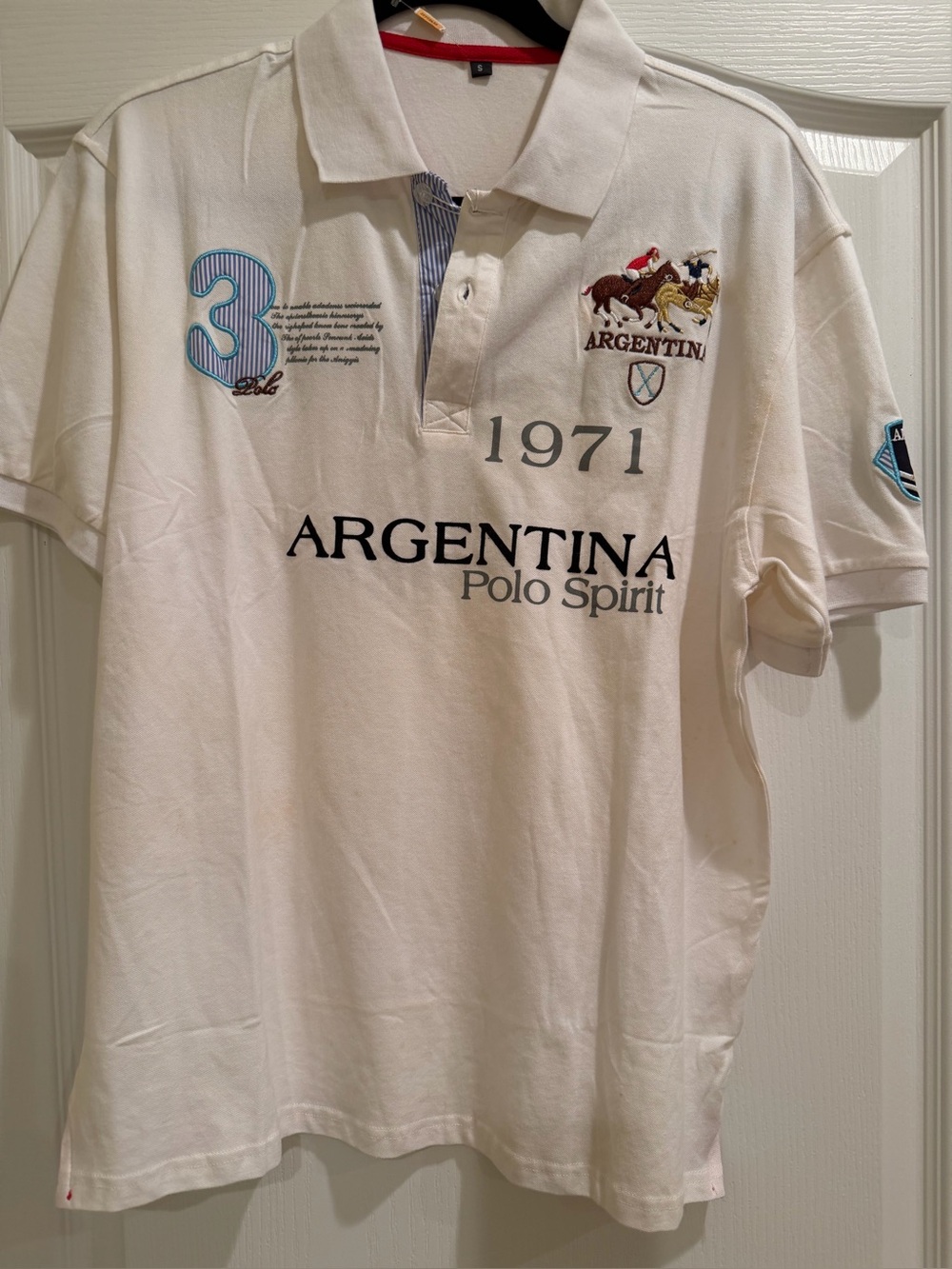 1971 Men's White Polo Shirt